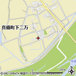 岡山県倉敷市真備町下二万2101周辺の地図