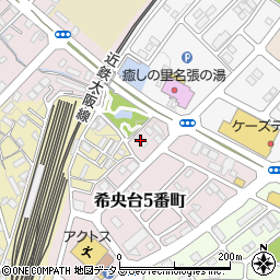 ディアス希央台周辺の地図