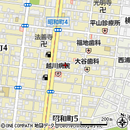 大阪府大阪市阿倍野区昭和町4丁目8-4周辺の地図