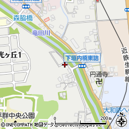 奈良県生駒郡平群町下垣内326周辺の地図