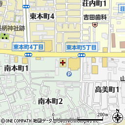 ゲオ　八尾店周辺の地図