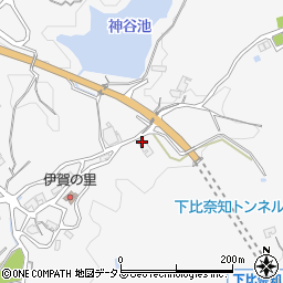 三重県名張市下比奈知3425-1周辺の地図