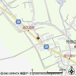 岡山県岡山市東区邑久郷195周辺の地図