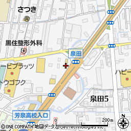 ローソン岡山泉田店周辺の地図