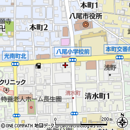 南都銀行八尾支店周辺の地図