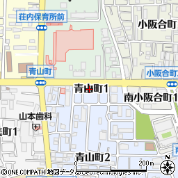 大阪港八尾線周辺の地図