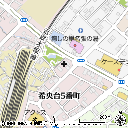 三重県名張市希央台５番町107周辺の地図