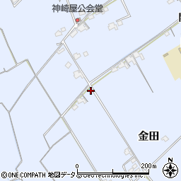 岡山県岡山市東区金田1561-1周辺の地図