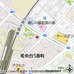 三重県名張市希央台５番町109周辺の地図