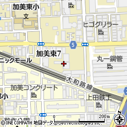 大阪府大阪市平野区加美東7丁目2周辺の地図