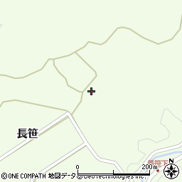 広島県山県郡北広島町長笹1166周辺の地図