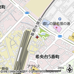グループホーム寿の家希央台周辺の地図