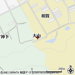 愛知県田原市高木町大山周辺の地図