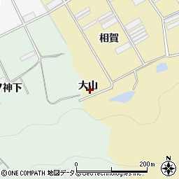 愛知県田原市高木町（大山）周辺の地図