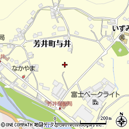 岡山県井原市芳井町与井周辺の地図