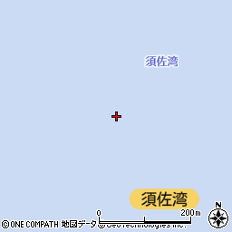 須佐湾周辺の地図