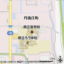 奈良県立盲学校周辺の地図