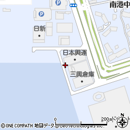 ミナト物流株式会社　南港事務所周辺の地図