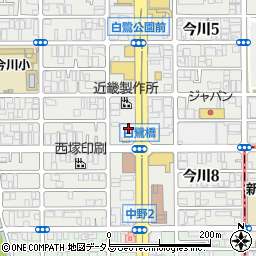 市道大阪環状線周辺の地図