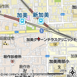 大阪府大阪市平野区加美鞍作1丁目6周辺の地図