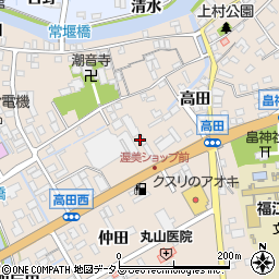 愛知県田原市福江町堂前周辺の地図