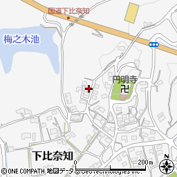 三重県名張市下比奈知2262-5周辺の地図