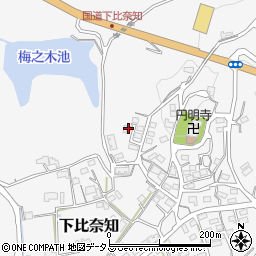 三重県名張市下比奈知2262-1周辺の地図