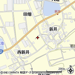 愛知県田原市高松町新井周辺の地図