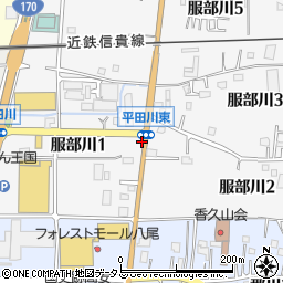 平田川東周辺の地図