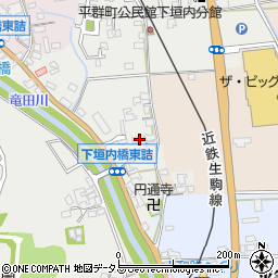 奈良県生駒郡平群町下垣内141周辺の地図