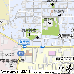 大阪府八尾市久宝寺5丁目5周辺の地図