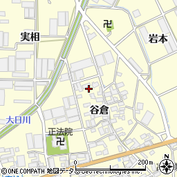 愛知県田原市高松町岩本周辺の地図