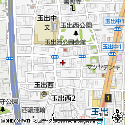 大阪府大阪市西成区玉出西周辺の地図