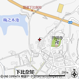 三重県名張市下比奈知2262-3周辺の地図