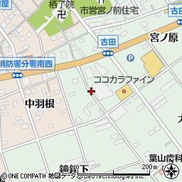 愛知県田原市古田町エゲノ前周辺の地図