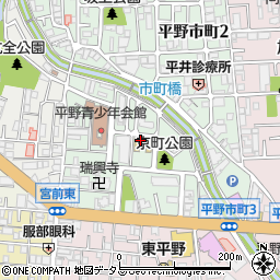 大阪市立平野東保育所周辺の地図