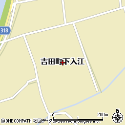 広島県安芸高田市吉田町下入江周辺の地図