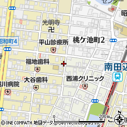 大阪府大阪市阿倍野区昭和町4丁目2-15周辺の地図