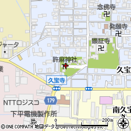許麻神社周辺の地図