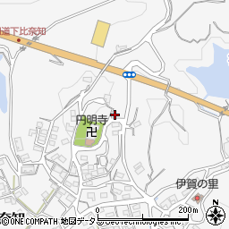 三重県名張市下比奈知1729-1周辺の地図