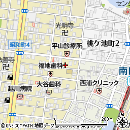 大阪府大阪市阿倍野区昭和町4丁目2-20周辺の地図