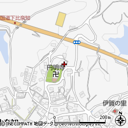 三重県名張市下比奈知1728-2周辺の地図