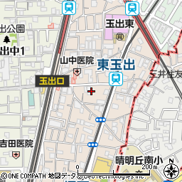 大阪府大阪市西成区玉出東周辺の地図