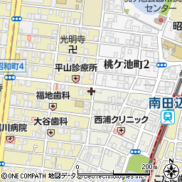 大阪府大阪市阿倍野区昭和町4丁目2-11周辺の地図