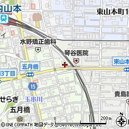 万代山本第３社宅周辺の地図