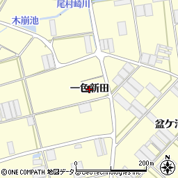 愛知県田原市高松町（一色新田）周辺の地図