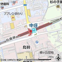 中庄駅周辺の地図