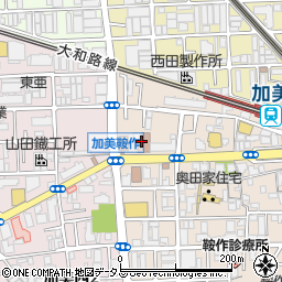大阪市立　平野区・老人福祉センター周辺の地図