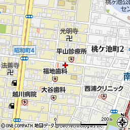 大阪府大阪市阿倍野区昭和町4丁目2-4周辺の地図