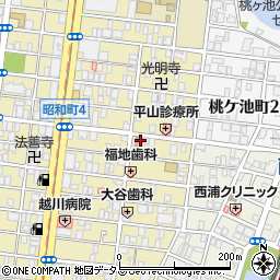 大阪府大阪市阿倍野区昭和町4丁目2-2周辺の地図